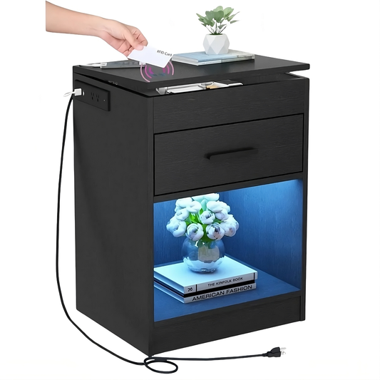 Nightstand with Secret Department and RFID Lock